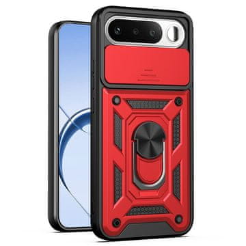 GS Realme 16 5G oklopljena maska, CamShield slide, crvena