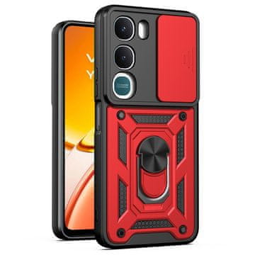 GS Oklopna futrola za Vivo Y31 5G / Y21d, CamShield Slide, crvena