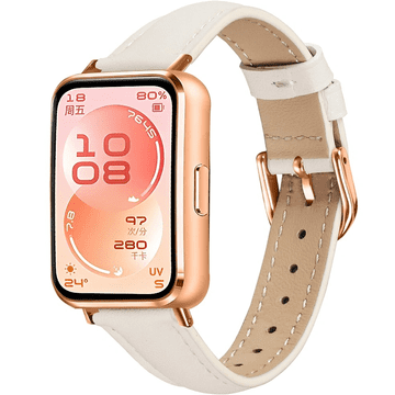 GS Kožni remen za Huawei Band 11 / 11 Pro, bež boje