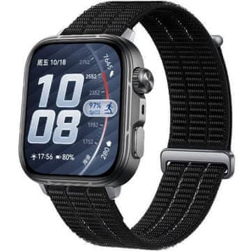 GS Najlonski remen za Huawei Watch Fit 4 Pro / 4 / 3, crni