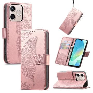 GS Preklopna futrola za Honor 600 Lite, leptir, roza
