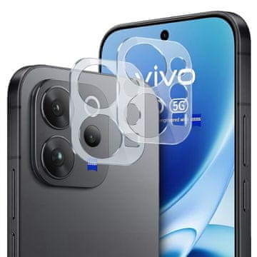 Overboard 2x zaštitna folija od kaljenog stakla za kameru za Vivo V70 5G, prozirna