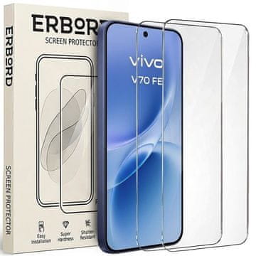 Overboard 2x Kaljeno staklo za Vivo V70 FE, 9H tvrdo staklo, staklo