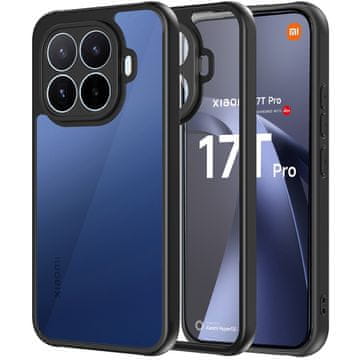 GS Futrola za Xiaomi 17T Pro, Fusion Hybrid, prozirna s crnim okvirom