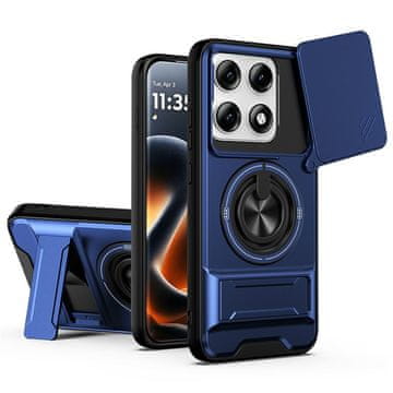 GS Futrola za Motorola Edge 70 Pro sa stalkom i poklopcem kamere za MagSafe, plava