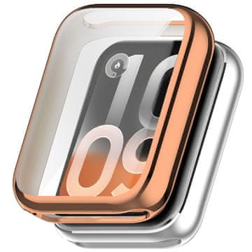 GS 2u1 futrola sa zaštitnom folijom za Xiaomi Smart Band 10 Pro, ružičasto zlatna