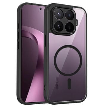 GS Prozirna futrola za Xiaomi 17T, otporna na udarce, za MagSafe, crni okvir