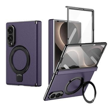 GS Maska za Samsung Galaxy Z Fold 8 sa stalkom i vanjskom zaštitnom folijom za ekran, kompatibilna s MagSafeom, ljubičasta