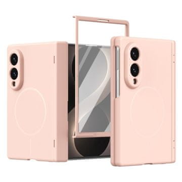 GS Maska za Samsung Galaxy Z Fold 8 s vanjskom zaštitnom folijom za ekran, kompatibilna s MagSafeom, roza