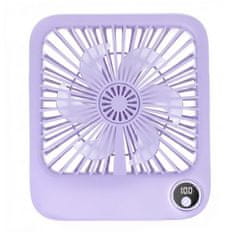 GS Stolni ventilator, W30, s podesivim postoljem, ljubičasti