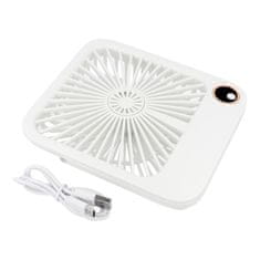 GS Stolni ventilator, W30, s podesivim postoljem, bijeli