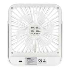 GS Stolni ventilator, W30, s podesivim postoljem, bijeli
