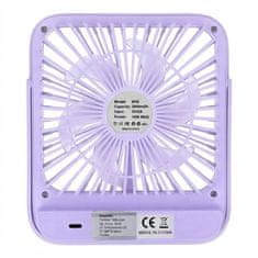 GS Stolni ventilator, W30, s podesivim postoljem, ljubičasti