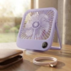 GS Stolni ventilator, W30, s podesivim postoljem, ljubičasti