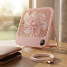 GS Stolni ventilator, W30, s podesivim postoljem, roza