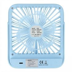 GS Stolni ventilator, W30, s podesivim postoljem, plavi