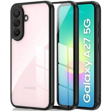 GS Prozirna maskica za Samsung Galaxy A27 5G, Fusion Hybrid, crni okvir
