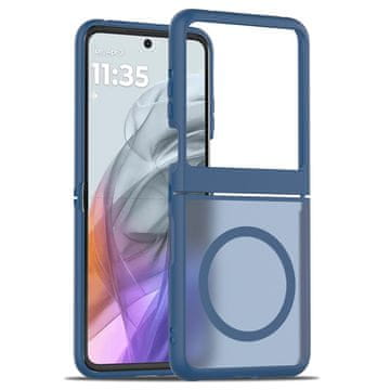 GS Zaštitna futrola za Motorola Razr 70 / 60 / 50 5G, Skin Touch, za MagSafe, plava