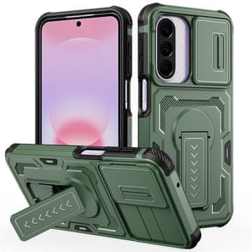 GS Oklopna maskica za Samsung Galaxy A27 5G, s zatvaračem kamere, zelena