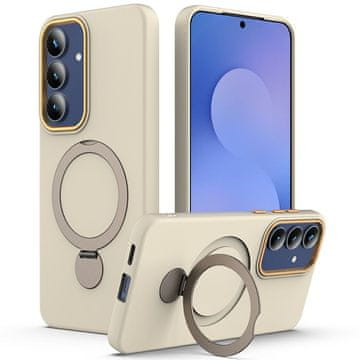 GS Futrola za Samsung Galaxy A27 5G, sa stalkom, za MagSafe, bež