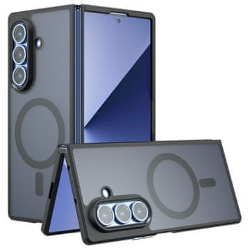 GS Smoke maskica za Samsung Galaxy Z Fold 8 Ultra, mat maskica, za MagSafe, crna