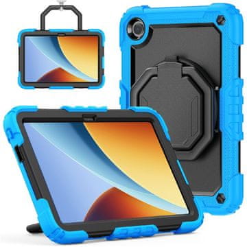 GS Futrola za Xiaomi Redmi Pad 2 SE / Redmi Pad 2 9.7", sa stalkom i remenom za rame, crna i plava