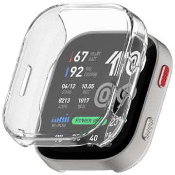 GS 2u1 futrola sa zaštitnom folijom za ekran za Amazfit Bip Max, prozirna