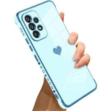 GS Maska za Samsung Galaxy A53 5G, Elektro srce, plava
