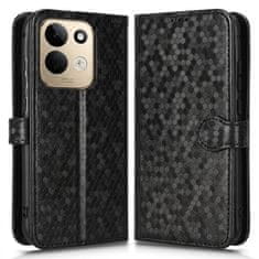 GS Preklopna futrola za Xiaomi Redmi 17 4G/5G, novčanik u obliku romboidne folije, crna