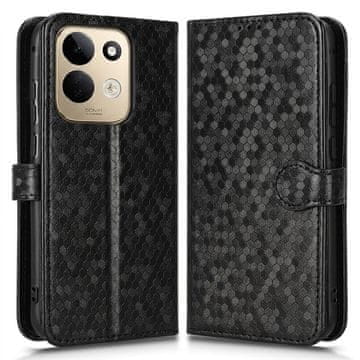 GS Preklopna futrola za Xiaomi Redmi 17 4G/5G, novčanik u obliku romboidne folije, crna