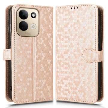 GS Preklopna futrola za Xiaomi Redmi 17 4G/5G, novčanik u obliku romboidnog uzorka, zlatna