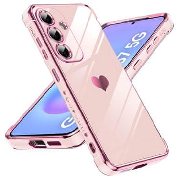 GS Maska za Samsung Galaxy A57 5G, Elektro srce, roza