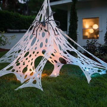Family Dekorativna paučina sa 6 klinova Halloween, 1 × 2 m, bijela (56640)