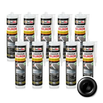 IsolBau crni silikon za akvarij 10 x 300ml