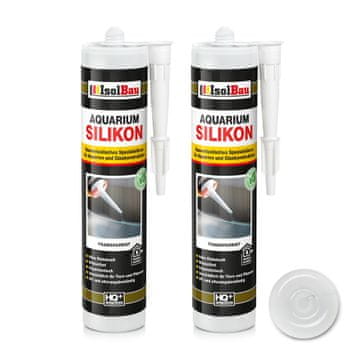 IsolBau prozirni silikon za akvarij 2 x 300 ml