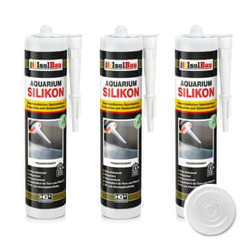 IsolBau prozirni silikon za akvarij 3 x 300 ml