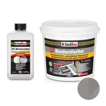IsolBau 2K Resin boja za podove za beton Bodenbeschichtung 7 kg Betonsko siva