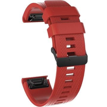 GS Silikonski remen QuickFit za Garmin Fenix 26mm, crveni