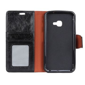 GS Kožna futrola-novčanik za Samsung Galaxy Xcover 4/4S - crna
