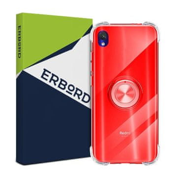 GS Silikonska maskica za Xiaomi Redmi 7A s prstenom za zračni jastuk, crvena