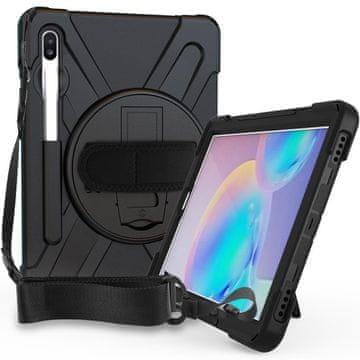 GS Oklopna futrola za Samsung Galaxy Tab S6 T860/T865, 360 zaštita s držačem za olovku, crna