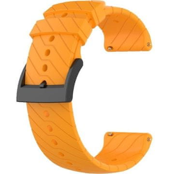 GS Silikonski remen za Suunto 9 24 mm - narančasti