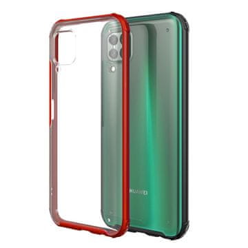GS Futrola za Huawei P40 Lite, hibridna mat futrola s otpornošću na pad, crvena