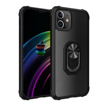 Overboard Hibridna prstenasta maskica za iPhone 12 Pro Max, crna
