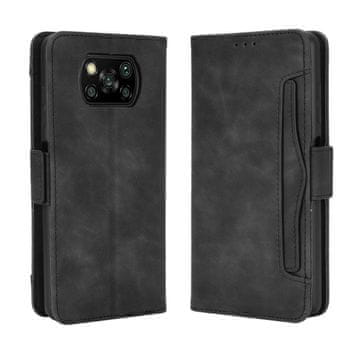 GS Preklopna futrola za Xiaomi Poco X3 NFC / Poco X3 Pro, utor za karticu, crna