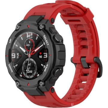 GS Silikonski remen za Amazfit T-Rex/T-Rex PRO, crveni