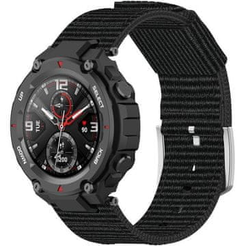 GS Welling najlonski remen za Amazfit T-Rex - crni
