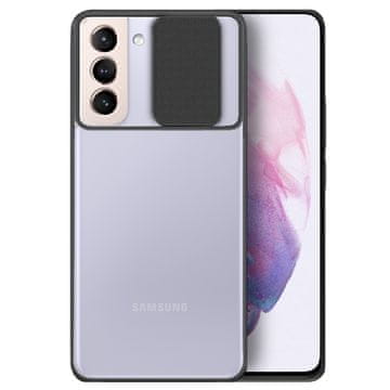 Overboard Futrola za Samsung Galaxy S21+ Plus, sa zaštitom za kameru, prozirna / crna