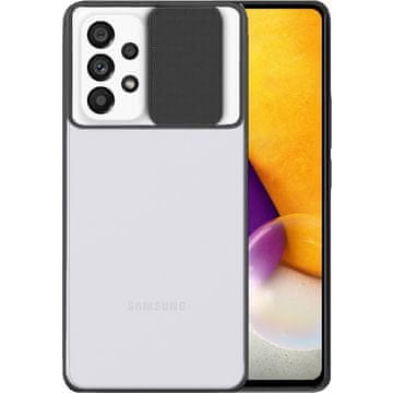 Overboard Futrola za Samsung Galaxy A72 sa zaštitom za kameru, prozirna/crna