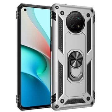 GS Oklopna futrola za Xiaomi Redmi Note 9T 5G, Nox Case Ring, srebrna